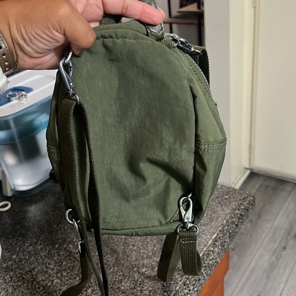 Kipling Green Mini Covertible Backpack - Picture 5 of 8